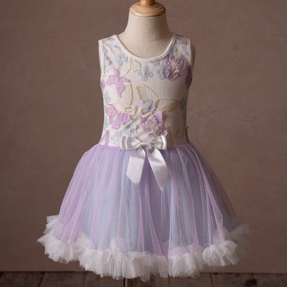 Popatu tulle 3d butterfly dress, size 2-3 - Picture 1 of 4